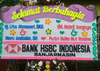 Bunga papan Banjarmasin 4