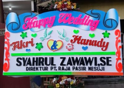 Kirim Bunga Papan Pernikahan