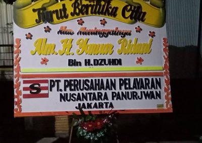 Bunga Papan Turut Berduka Cita Banjarmasin