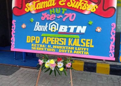 Bunga Ucapan HUT BTN Banjarmasin