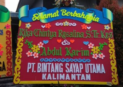 Karangan Bunga Wedding banjarmasin