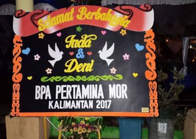 Papan Bunga Wedding Banjarmasin